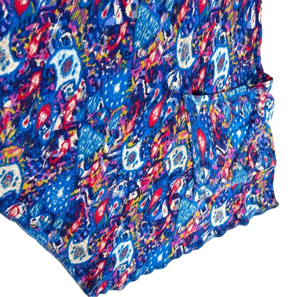 Thesis size medium racerback tribal design dress shark bite hem with pockets EUC - Picture 6 of 15